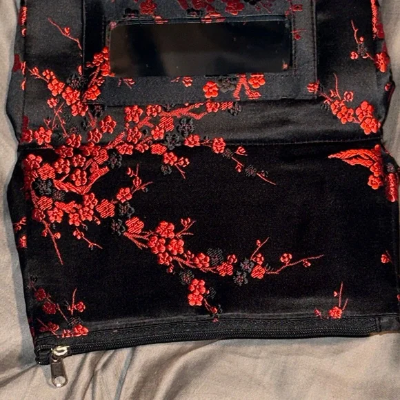 Red Blossom Brand Clutch with Mirror (Like New) - Picture 7 of 10